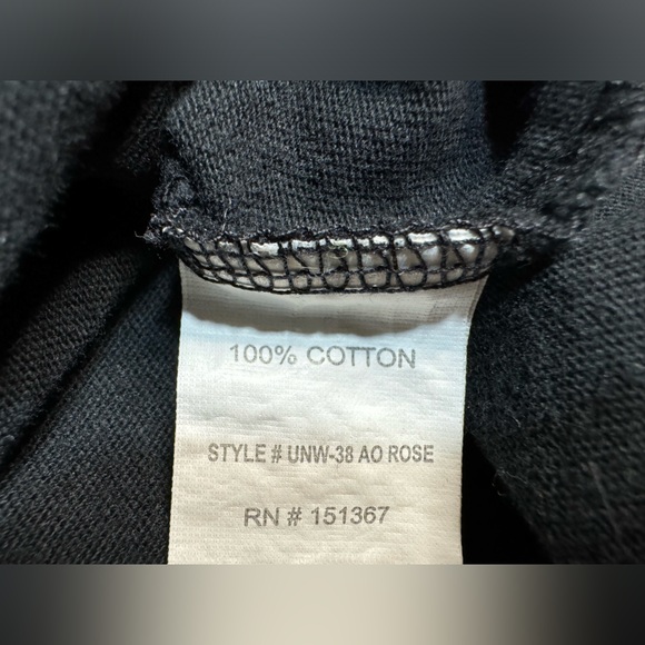 Urban Nation Rose Tie Front Tee Shirt - Picture 5 of 6